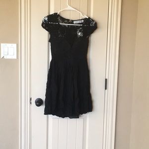 Black laced dress
